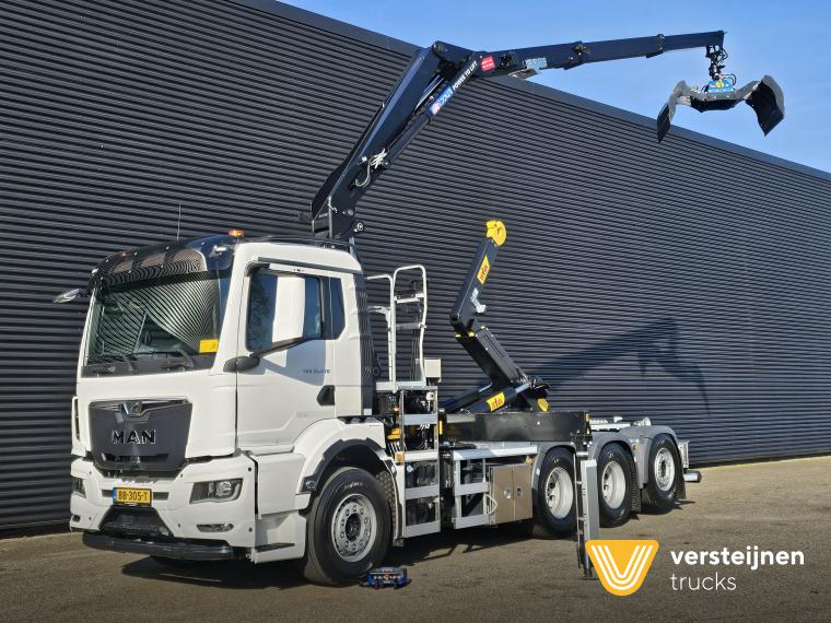MAN TGS 35.470 8x4 / HMF 2243 Z KRAAN + HAAKARM